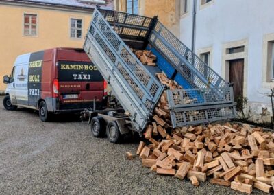 Kaminholz Bannewitz - Impressionen Lieferung